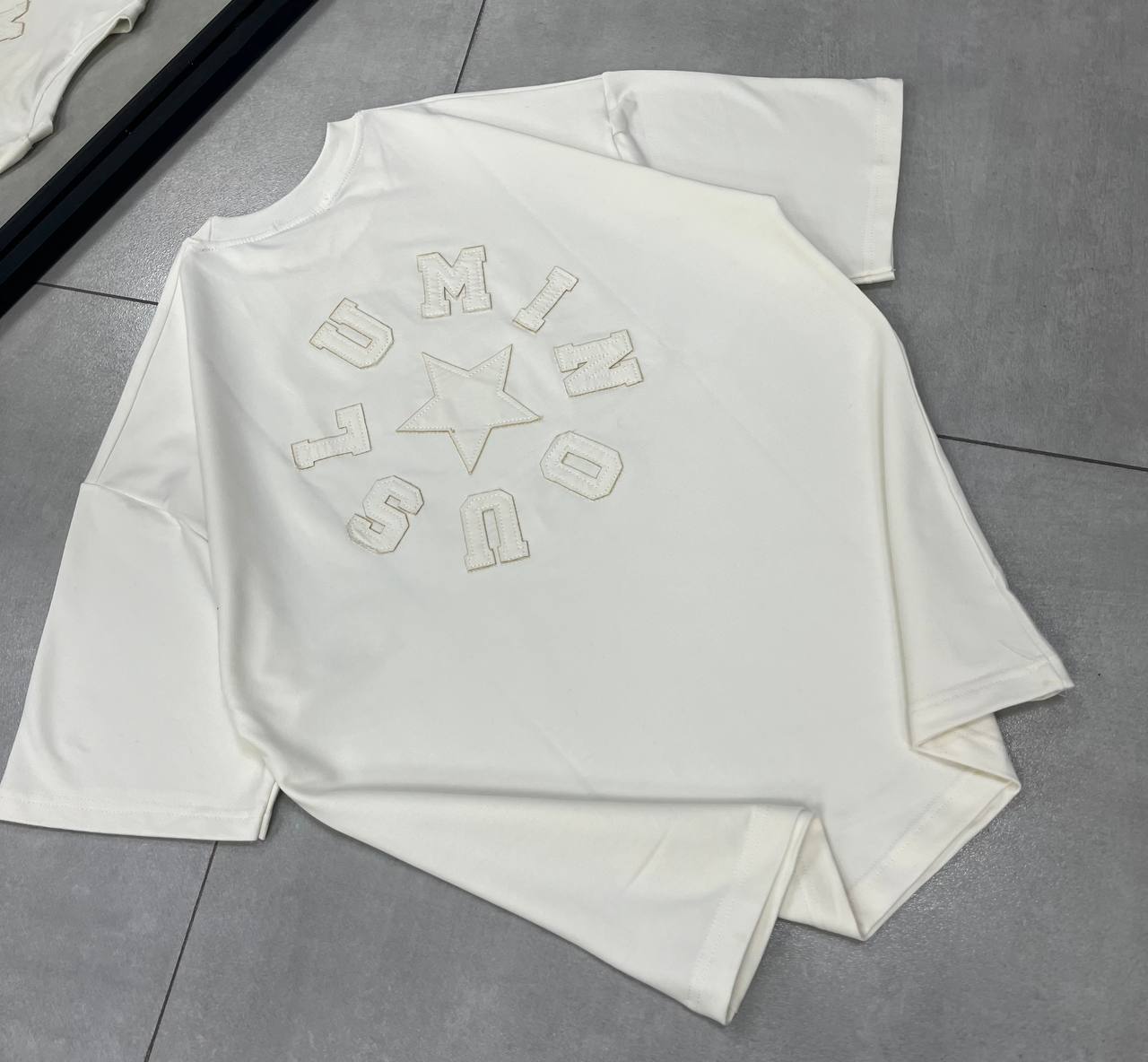 IMG_1984 تیشرت سفید ستاره - Image 1