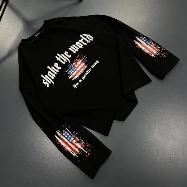 لانگ اسلیو مشکی USA